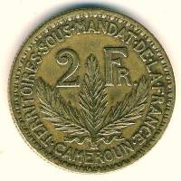 (№1924km3) Монета Камерун 1924 год 2 Francs