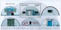 (№2003-33) Блок марок Исландия 2003 год "Казармы", Гашеный