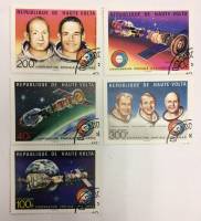 --  Набор марок Верхняя Вольта 5 шт.  Гашёные , III Θ