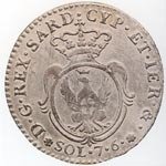 (№1799c82 (Карло Эмануэле И.)) Монета Италия 1799 год 7.60 Soldi (Карло Эмануэле И.)