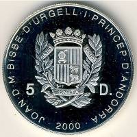 () Монета Андорра 2000 год 5  ""    AU