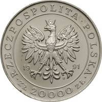() Монета Польша 1991 год 20000  ""    AU