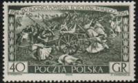 (1954-049) Марка Польша "Битва при Рацлавице"   160 лет со дня восстания Т. Костюшко II Θ
