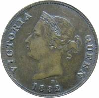 (№1879km2) Монета Кипр 1879 год frac12; Piastre (frac12)