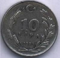 () Монета Турция 1983 год 10  ""   Алюминий  AU
