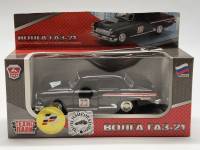 Коллекционная модель автомобиля ГАЗ 21 Волга Ралли 1962 черная в коробке Технопарк