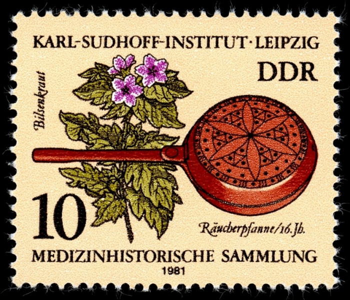 (1981-077) Марка Германия (ГДР) &quot;Кадило (16 век)&quot;    Старые медицинские инструменты II Θ