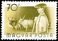 (1955-026) Марка Венгрия "Пастух"    Профессии (Стандартный выпуск) II Θ