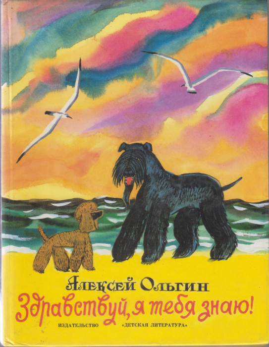 Книга &quot;Здравствуй, я тебя знаю&quot; А. Ольгин Москва 1991 Твёрдая обл. 79 с. С цветными иллюстрациями