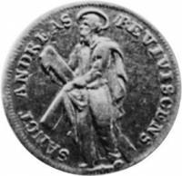 (№1702km38) Монета Германия (Святой Андрей с креста) 1702 год 1/3 Thaler (Святой Андрей с креста)