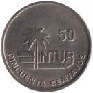 () Монета Куба 1989 год 50 центаво ""  Медь-Никель  XF