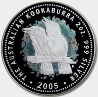 () Монета Австралия 2005 год 2 доллара ""   Биметалл (Серебро - Ниобиум)  UNC