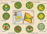 (№1985-138) Блок марок Гренада 1985 год "Флаги", Гашеный