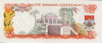 (№P-21b) Банкнота Багамские острова 1965 год 5 Dollars "Багамский доллар"