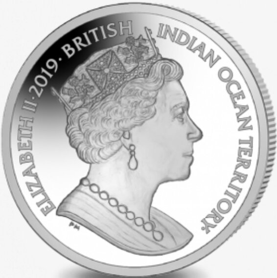 (2019) Монета Британская терр в Инд океане 2019 год 2 фунта &quot;2-я мировая война. Авиация&quot;  Серебро Ag