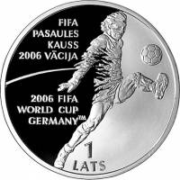 () Монета Латвия 2004 год 1 лат ""   AU