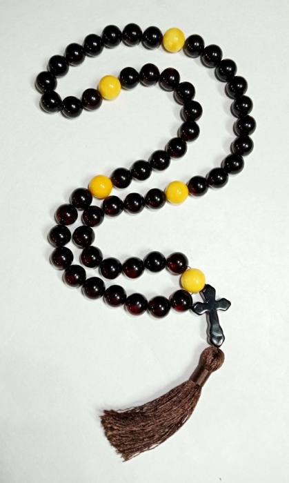 Четки православные янтарь 47 см 73 гр (новые)