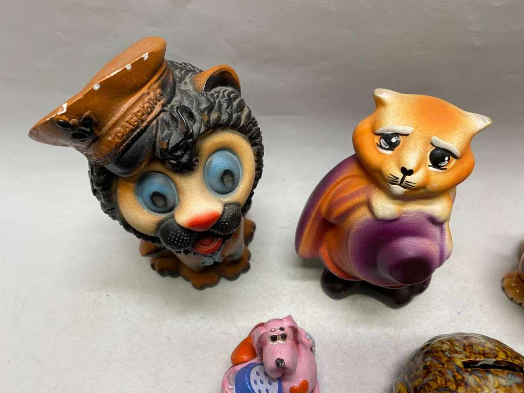 Копилка разной фомы, фигурки 5 шт