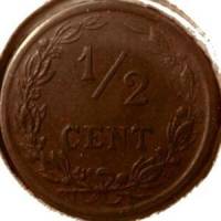() Монета Нидерланды (Голландия) 1903 год 12  ""   Алюминиево-Никелево-Бронзовый сплав (Al-Ni-Br)  U