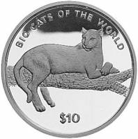 () Монета Сьерра-Леоне 2001 год 1  ""   Биметалл (Серебро - Ниобиум)  UNC