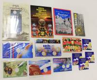 Набор тематических альбомов-планшетов и блистеров для монет, 14 штук, Сет№9 (см. фото)