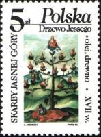 (1986-029) Марка Польша "Дерево Джесси"    Коллекция монастыря 'Ясна Гора' III Θ