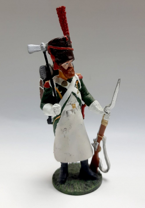Оловянный солдатик &quot;Сапер Ирландского полка, 1809 г.&quot;