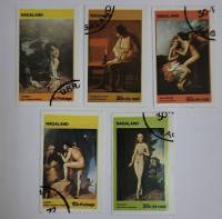 -- Набор марок Нигаленд 5 шт.  Гашёные , III Θ