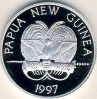 () Монета Папуа-Новая Гвинея 1997 год 5  ""   Биметалл (Серебро - Ниобиум)  UNC