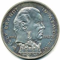 () Монета Либерия 1993 год 1  ""    AU