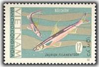 (1967-021) Марка Вьетнам "Рыба-ящерица"   Рыбы III Θ