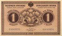 (1916) Банкнота Финляндия 1916 год 1 марка  Basilier - Hisinger-Jagerskiold  UNC