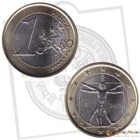 (2009) Монета Италия 2009 год 1 евро  2. Новая карта ЕС Биметалл  UNC