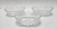 Салатники одинаковые 3 шт хрусталь