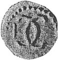(№1689km293) Монета Индия 1689 год 1 Fanam
