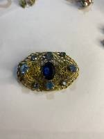 Брошь филигранная винтаж Чехословакия