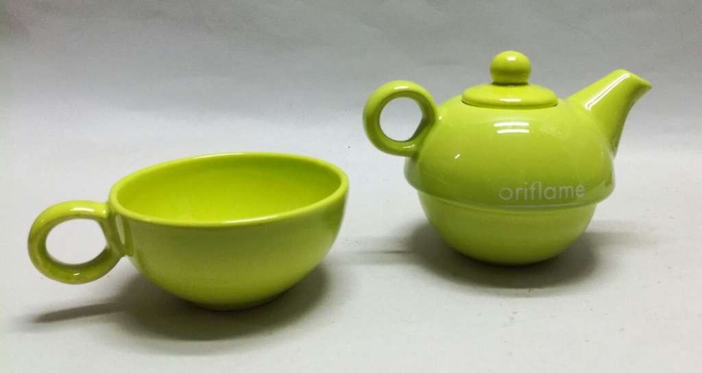 Чайник заварочный с чашкой, керамика, Орифлейм