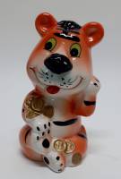 Копилка "Тигр", керамика, 16 см., отсутсвует крышка (сост. на фото)