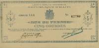 (№1915P-127) Банкнота Гаити 1915 год "1 Gourde"