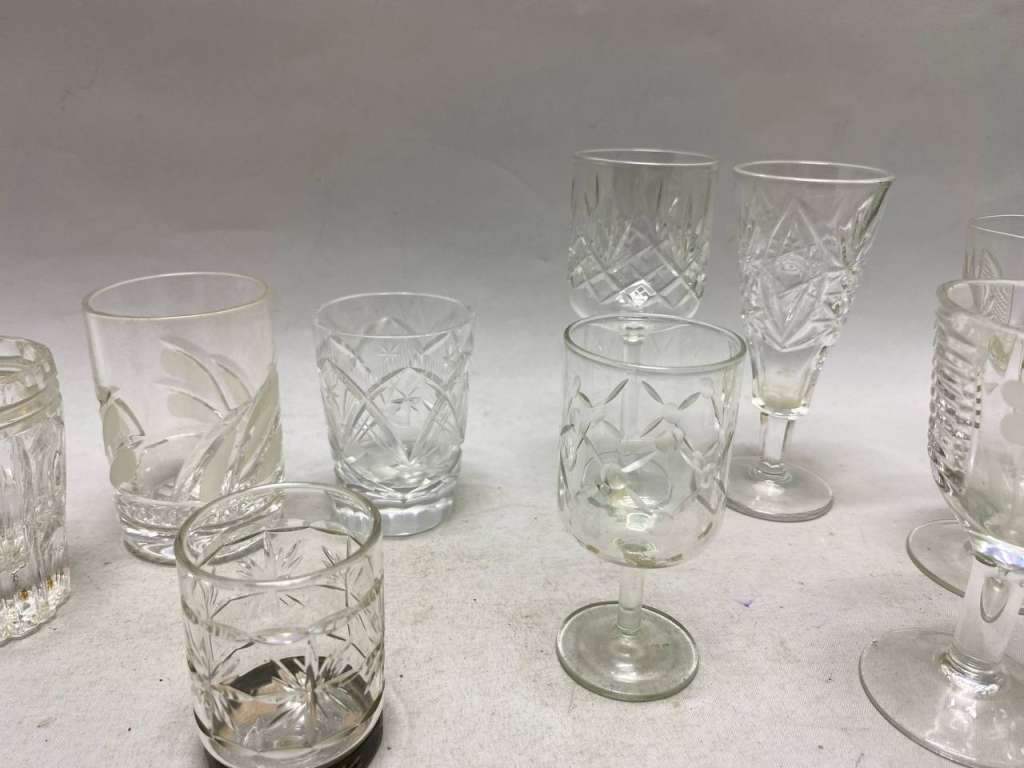 Рюмки стопки хрусталь 9 шт