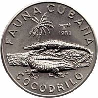() Монета Куба 1981 год 5 песо ""   AU