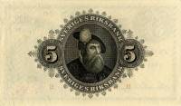(,) Банкнота Швеция 1941 год 5 крон "Густав I Васа"   UNC