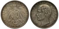 1911d Монета Германия (Бавария) 1911 год 3 марки Оттон I  Серебро Ag 900  XF