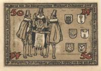 (№1921) Банкнота Германия 1921 год "50 Pfennig"