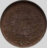 () Монета Германия (Империя) 1839 год 1  ""   Медь  UNC