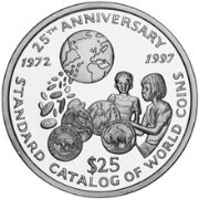 () Монета Либерия 1997 год 25  ""    AU
