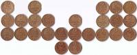 (1961-1991, 2 копейки, 25 монет) Набор монет СССР "61 63 68-74 76 78-90 91л 91м"   VF