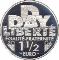 () Монета Франция 2004 год 1 1/2 евро ""   PROOF