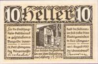 (№1920) Банкнота Австрия 1920 год "10 Heller"
