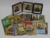 Набор икон, 25 шт., пластик, дерево, Софрино (сост. отл.)